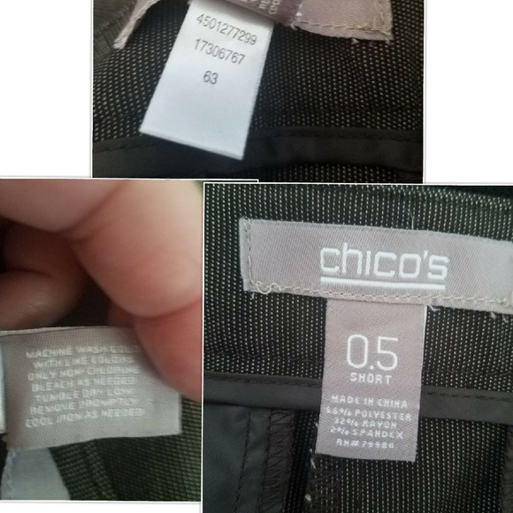 CHICOS GREY DRESS PANTS. Size 6 - Picture 8 of 8
